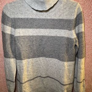 Banana Republic Men's Turtleneck Gray Sweater Size M Wool & Cashmere